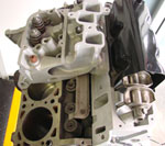engine cutaway view - V6 engine